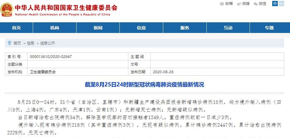 31省市新增确诊25例均为境外输入(31省份新增确诊10例均为境外输入)