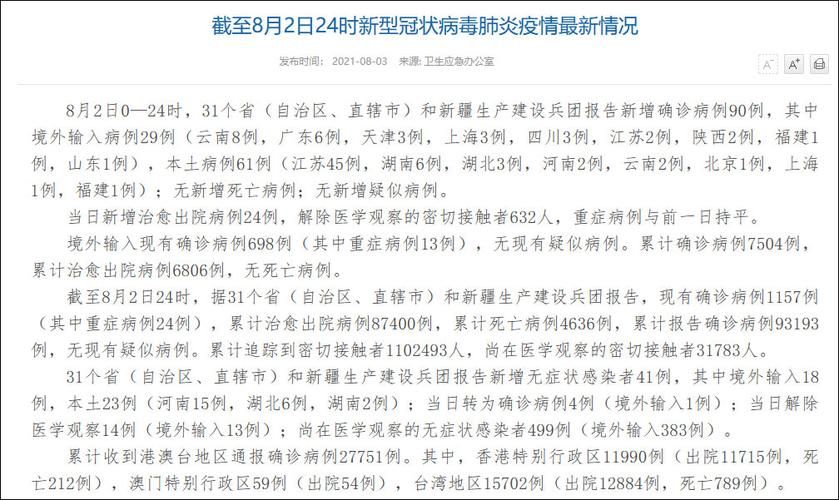 今日疫情31省市新增情况_今日疫情通报31省