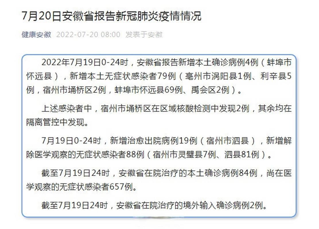 【安徽阜阳颍州区新增16例境外输入，涉及桐城,安徽阜阳本土病例】