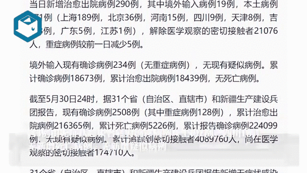  31省份新增29例重症涉11省市:31省份新增确诊病例69例其中本土病例48例