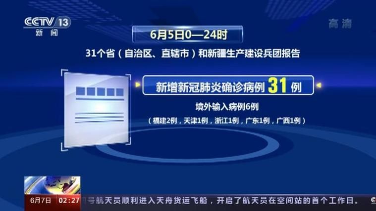 6地昨日最新疫情数据(昨日新确诊6例)