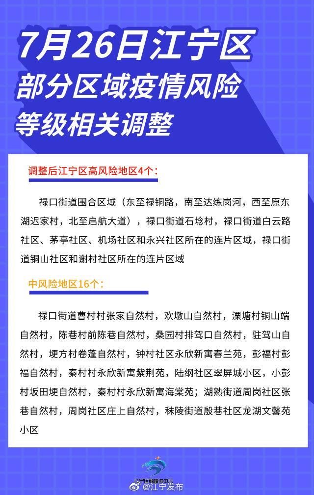 关于解读江宁区疫情最新消息的信息