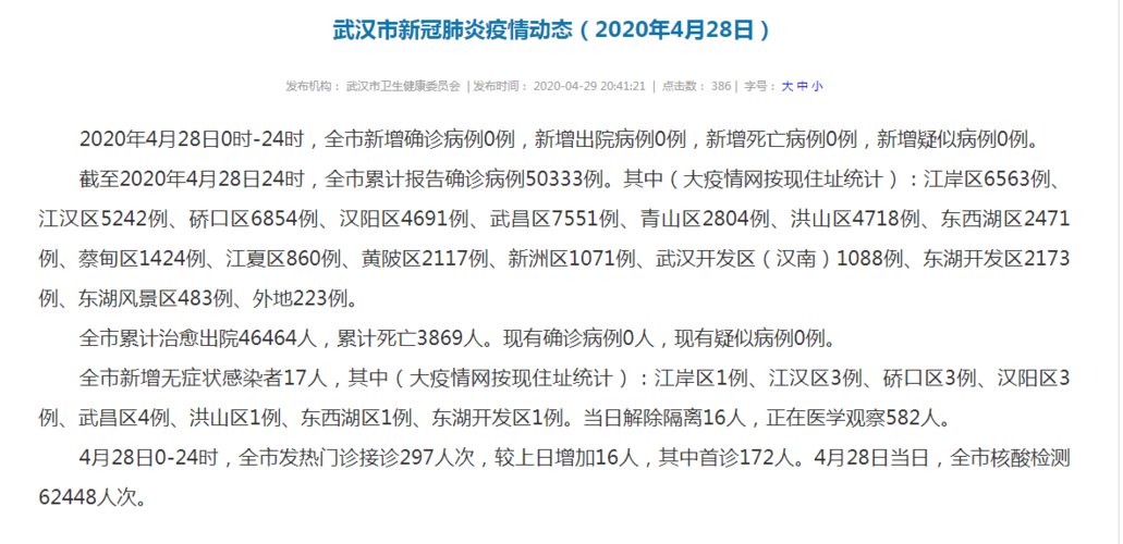 疫情硚口区最新情况(硚口区1例)