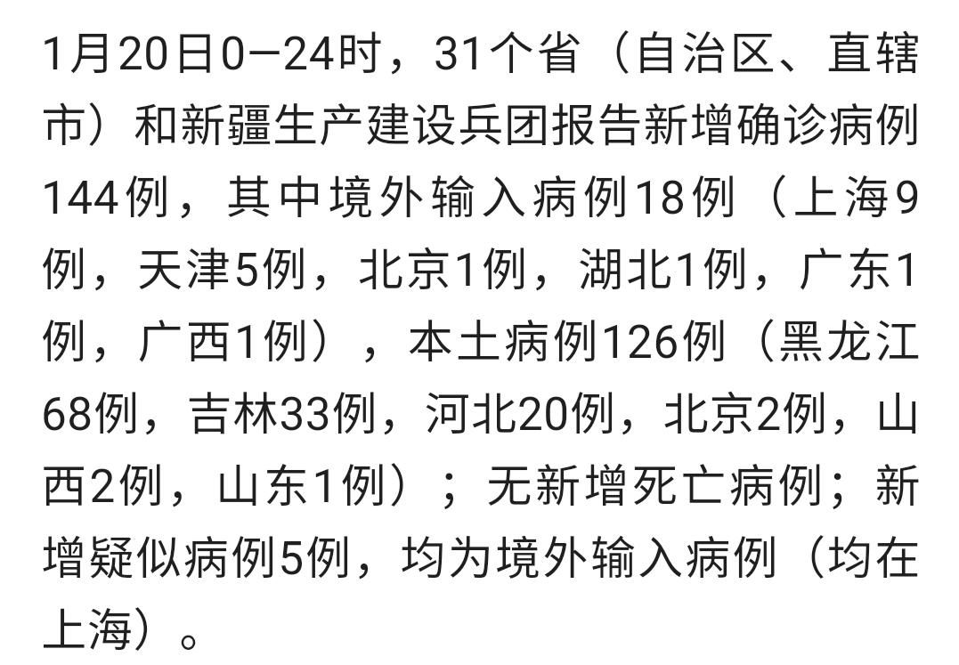31省区市新增核酸阳性18例_31省区市新增确诊144例 本土126例