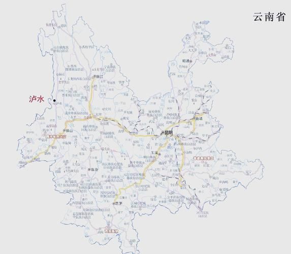 云南省怒江傈僳族自治州泸水市疫情最新消息:云南省怒江州泸水市地图